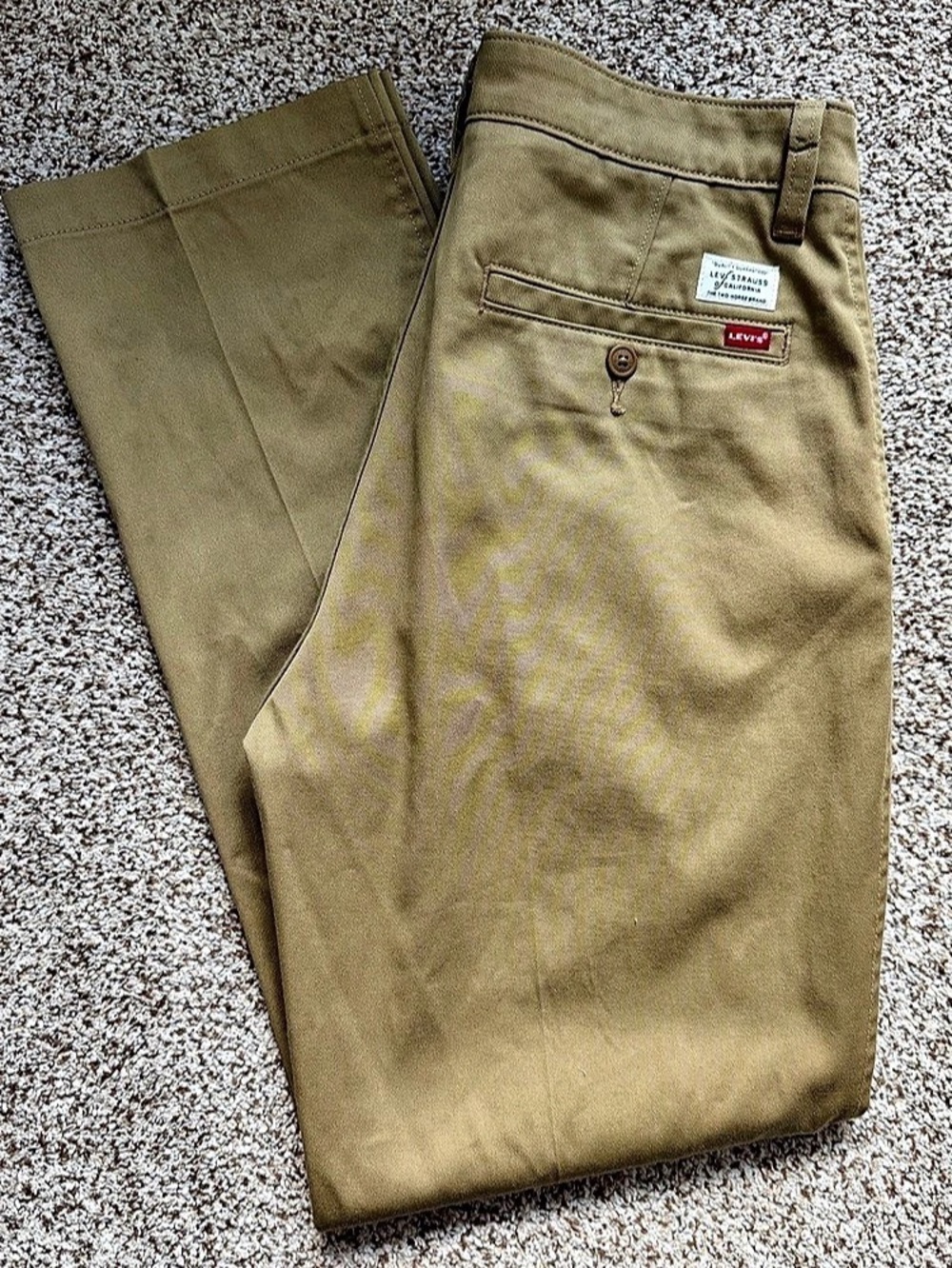 Levi's XX Chino Men's Trouser Pants Khaki/Tan Casual Straight Leg Cotton 30Wx32L